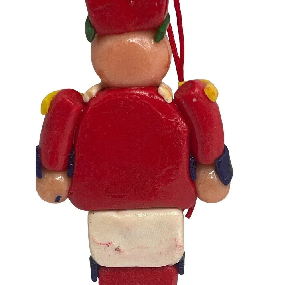 Holiday Christmas Tree Ornament Ceramic Toy Soldier 1989 RARE